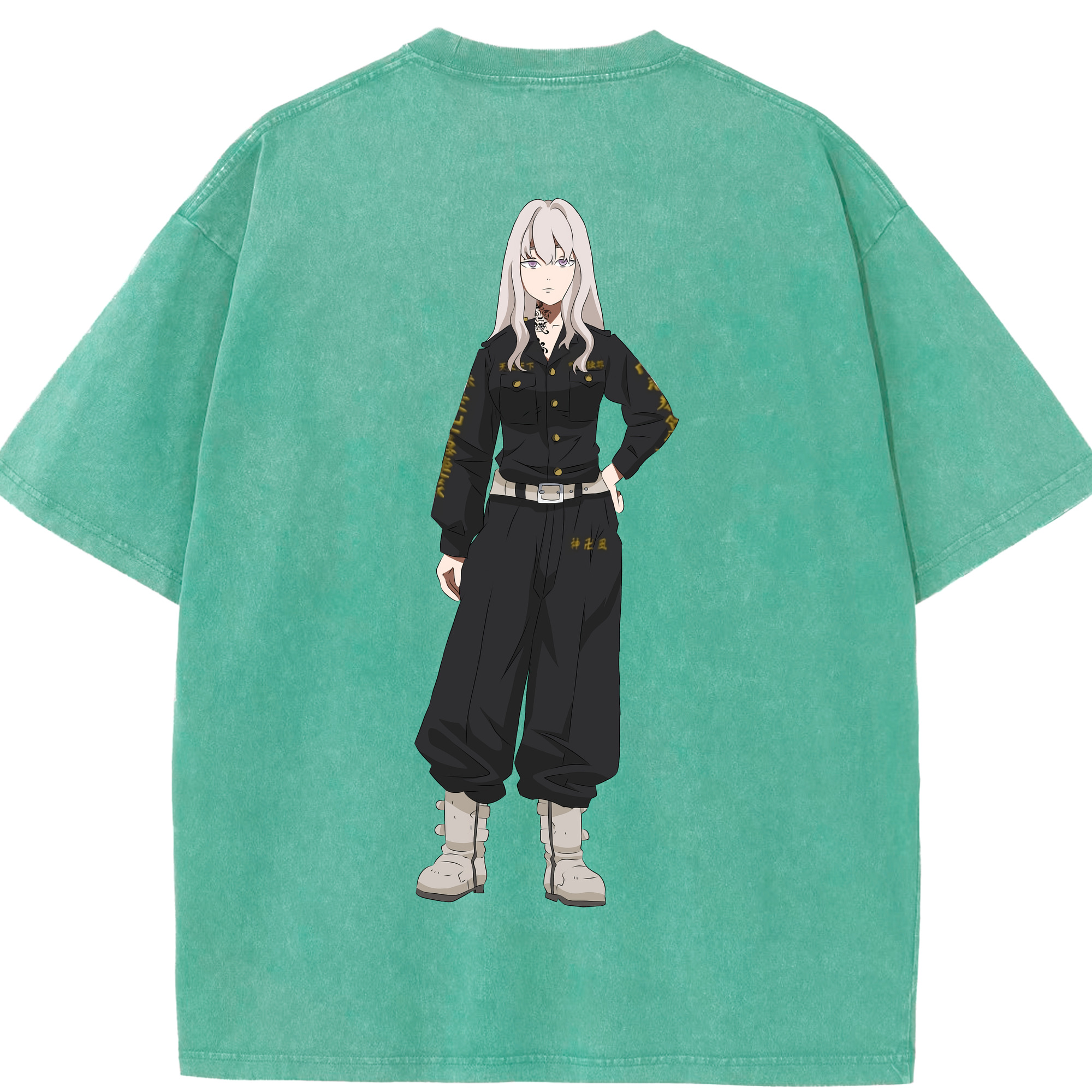 （画像用） 東京リベンジャーズ Tokyo Revengers 綿100% ヴィンテージ風 半袖Tシャツ（背面プリント）